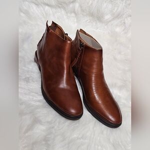 Franco Sarto Saddle Leather Booties